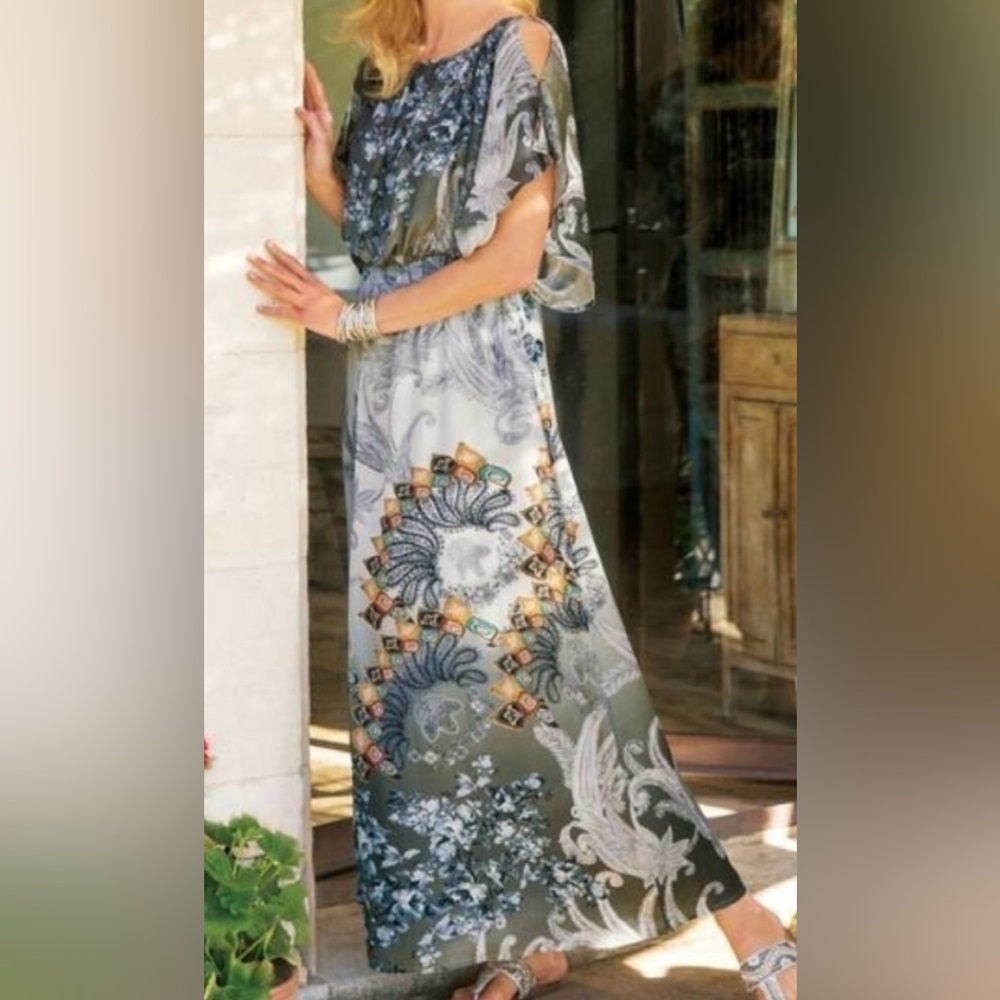 Soft Surroundings maxi dress, size S, multicolored, NWOT